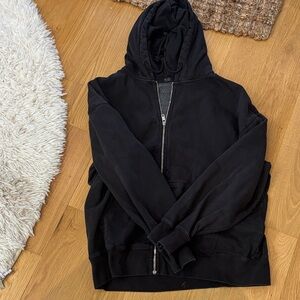 Black Zip-Up Hoodie